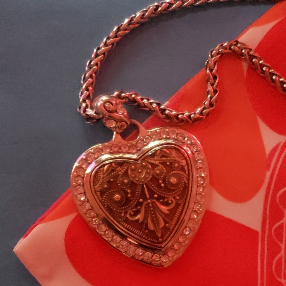Brighton DEVOTION HEART RED SONG Crystals Necklace 😍 GORGEOUS! - Picture 2 of 10